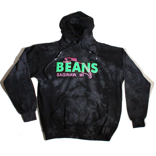 BEANS CHENILLE HOODIE - BLACK DYE