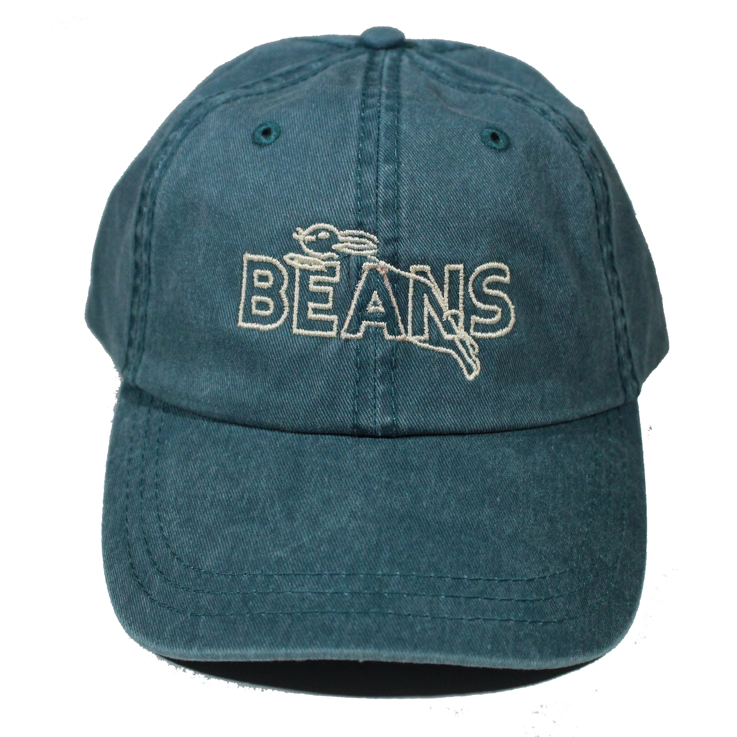 Beans Pigment Dad Cap - Spruce Green