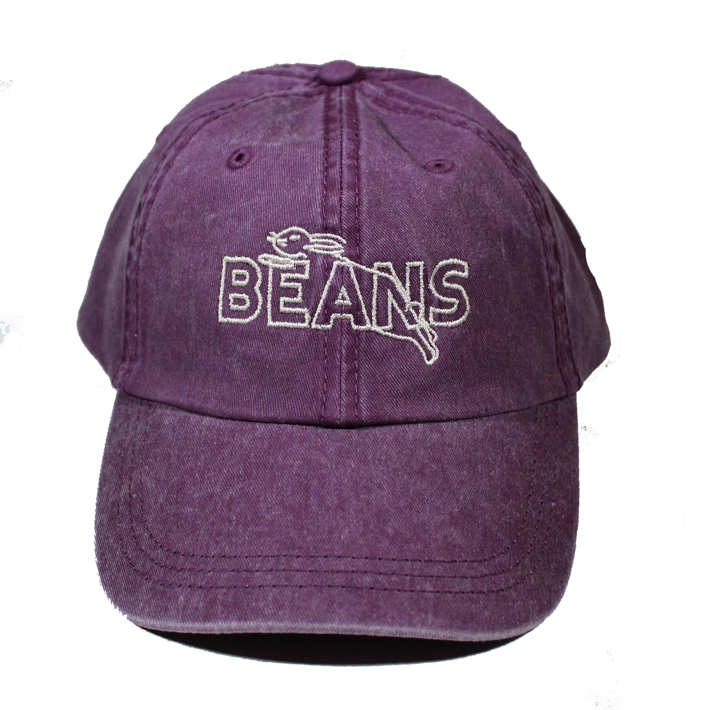 Beans Pigment Dad Cap - Maroon