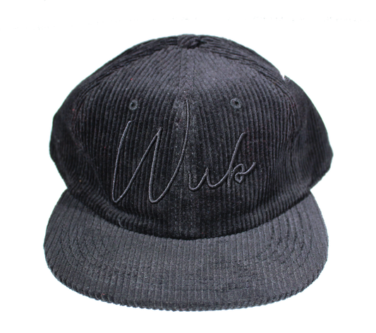 WUB 3D SCRIPT CODUROY 6-PANEL - BLACK