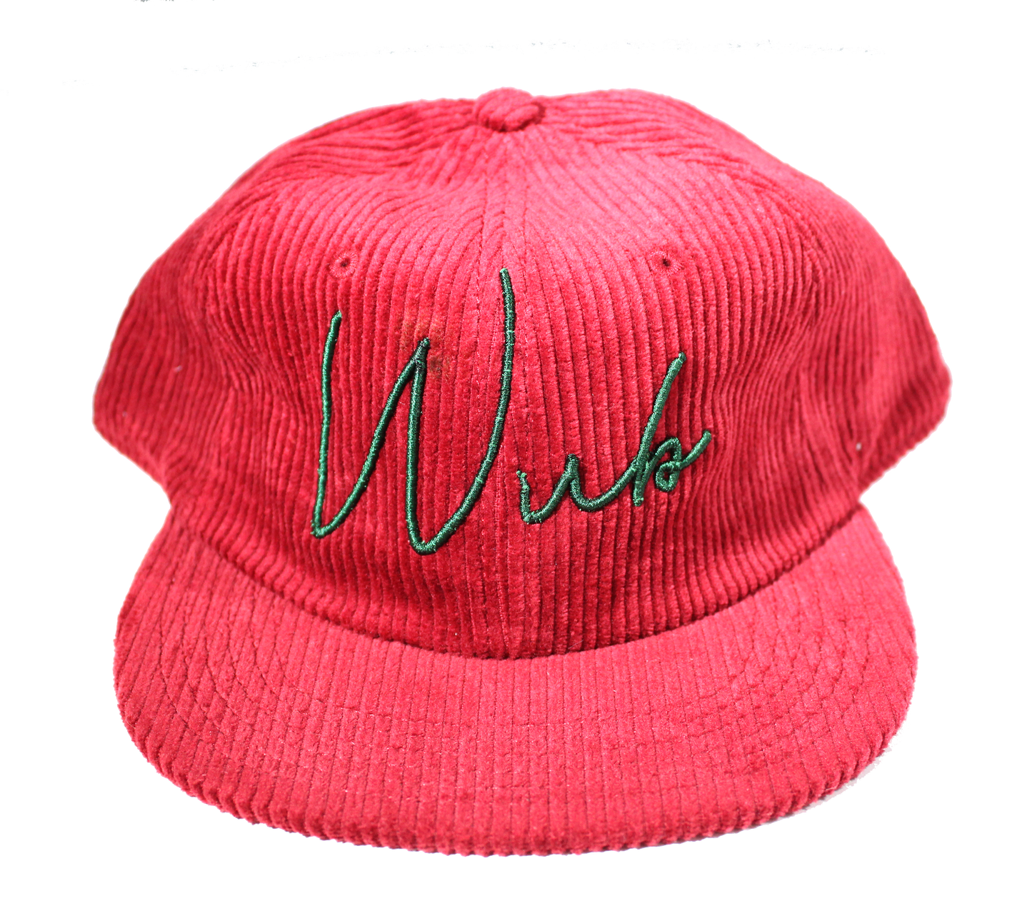 WUB 3D SCRIPT CORDUROY 6-PANEL - MAROON
