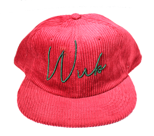 WUB 3D SCRIPT CORDUROY 6-PANEL - MAROON