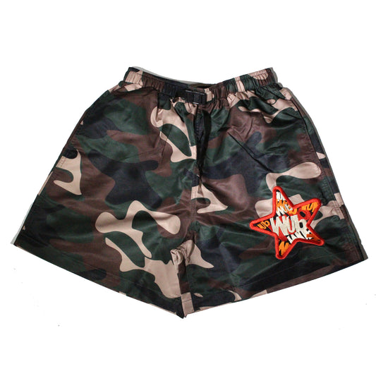 WUB STAR NYLON TREK SHORTS - CAMO