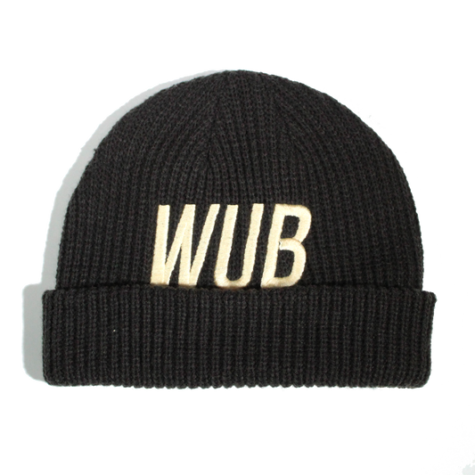 Wub Spell Cable Knit Beanie - Dark Grey