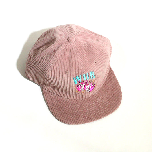LOVE CHANCE CORDUROY 6-PANEL - DUSTY PINK