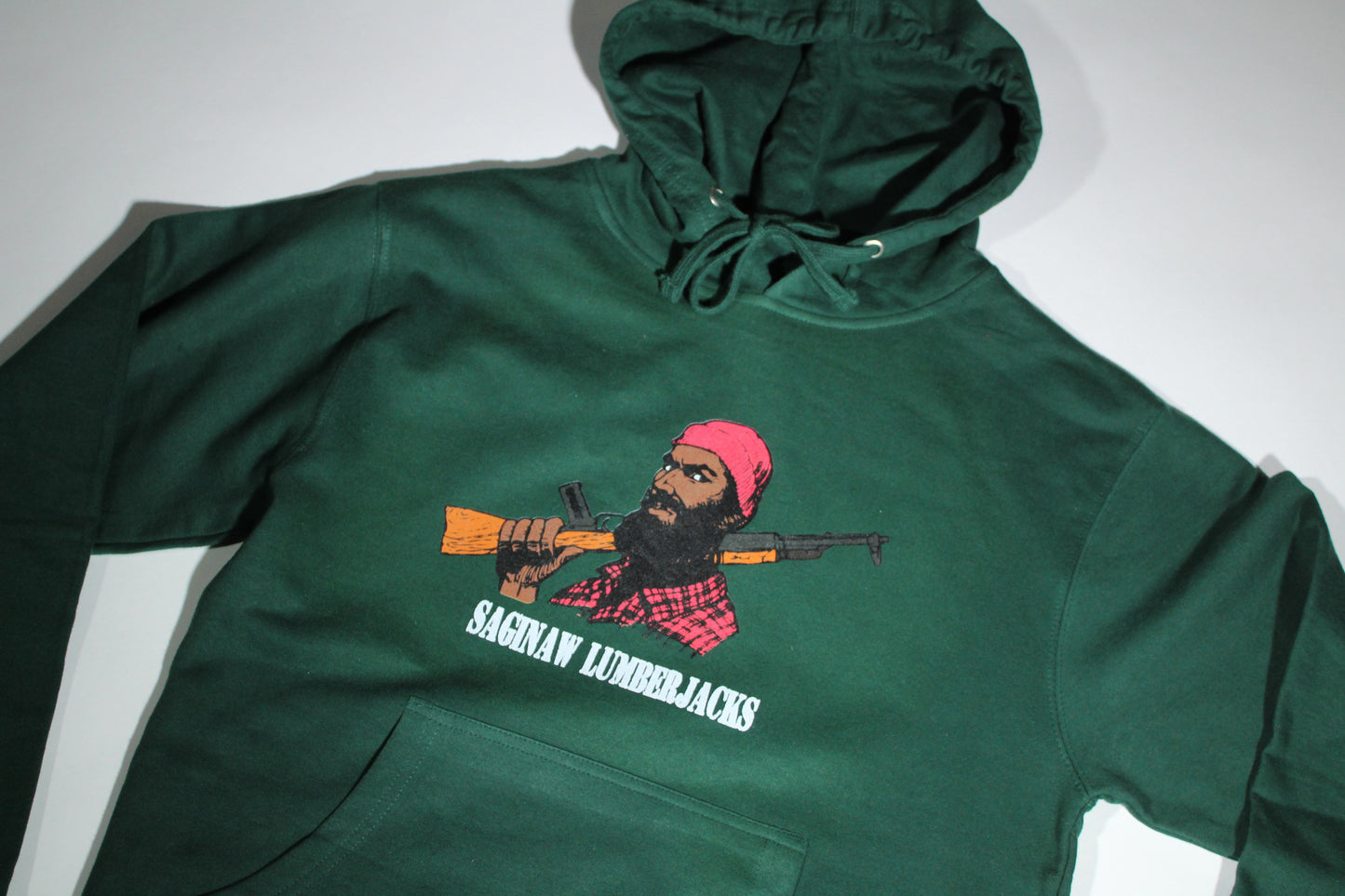 SAGINAW LUMBERJACK HOODIE - FORREST GREEN