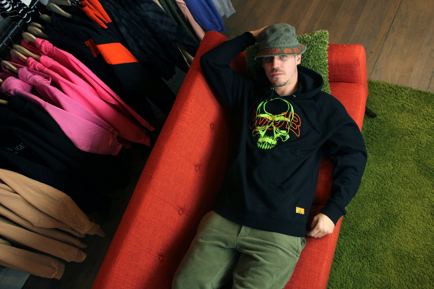 Wub Skull Hoodie - Black