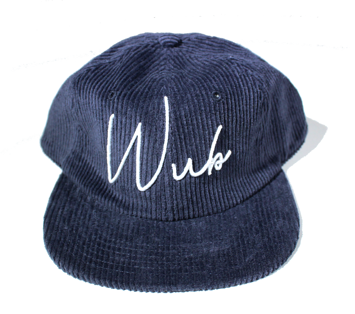 WUB 3D SCRIPT CORDUROY 6-PANEL - NAVY