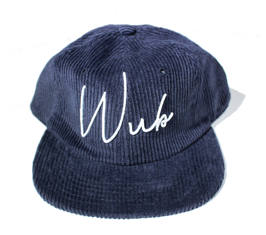 WUB 3D SCRIPT CORDUROY 6-PANEL - NAVY