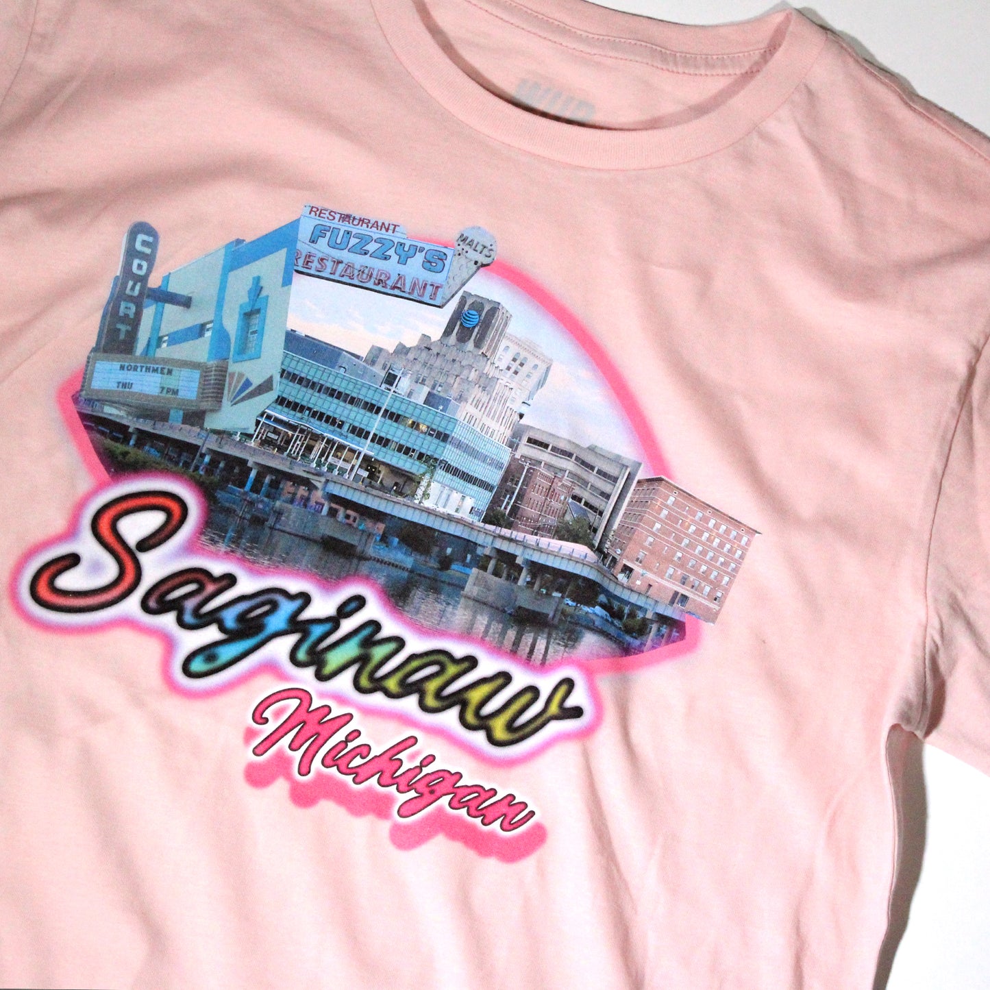 BIG TIME SAGINAW TEE - SOFT PINK