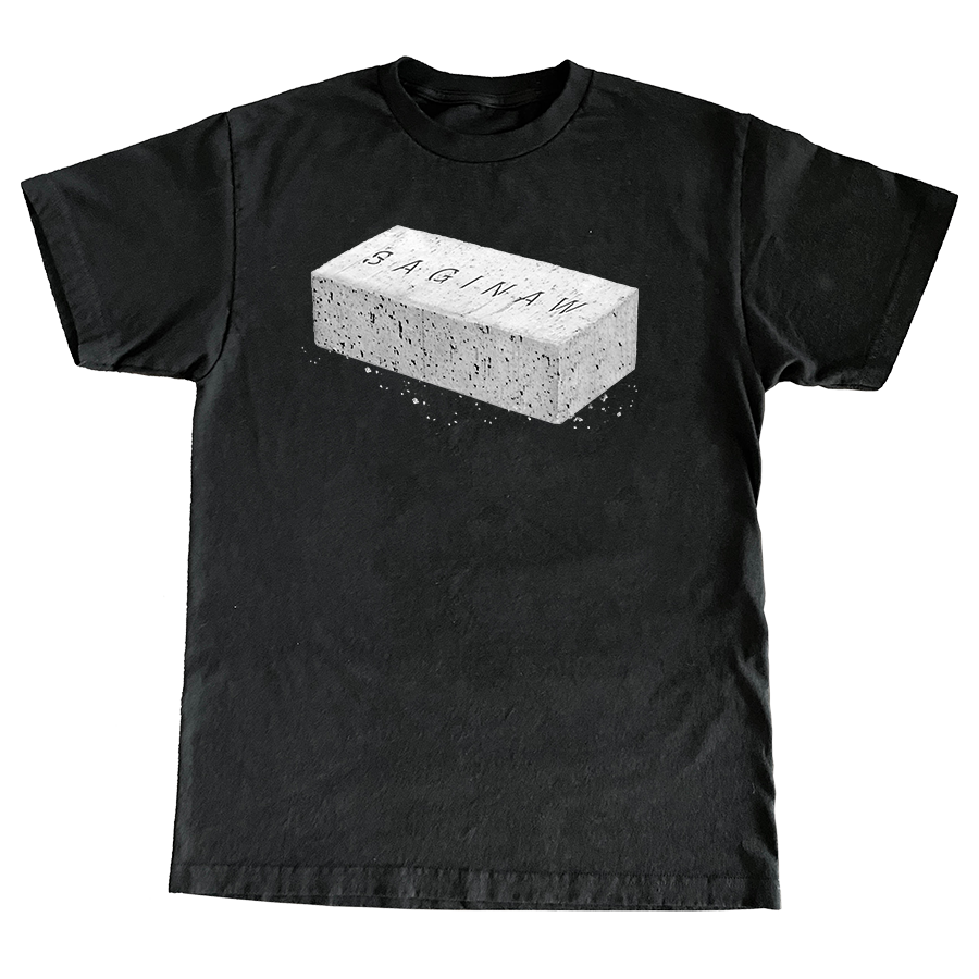 SAGINAW BRICK TEE - BLACK