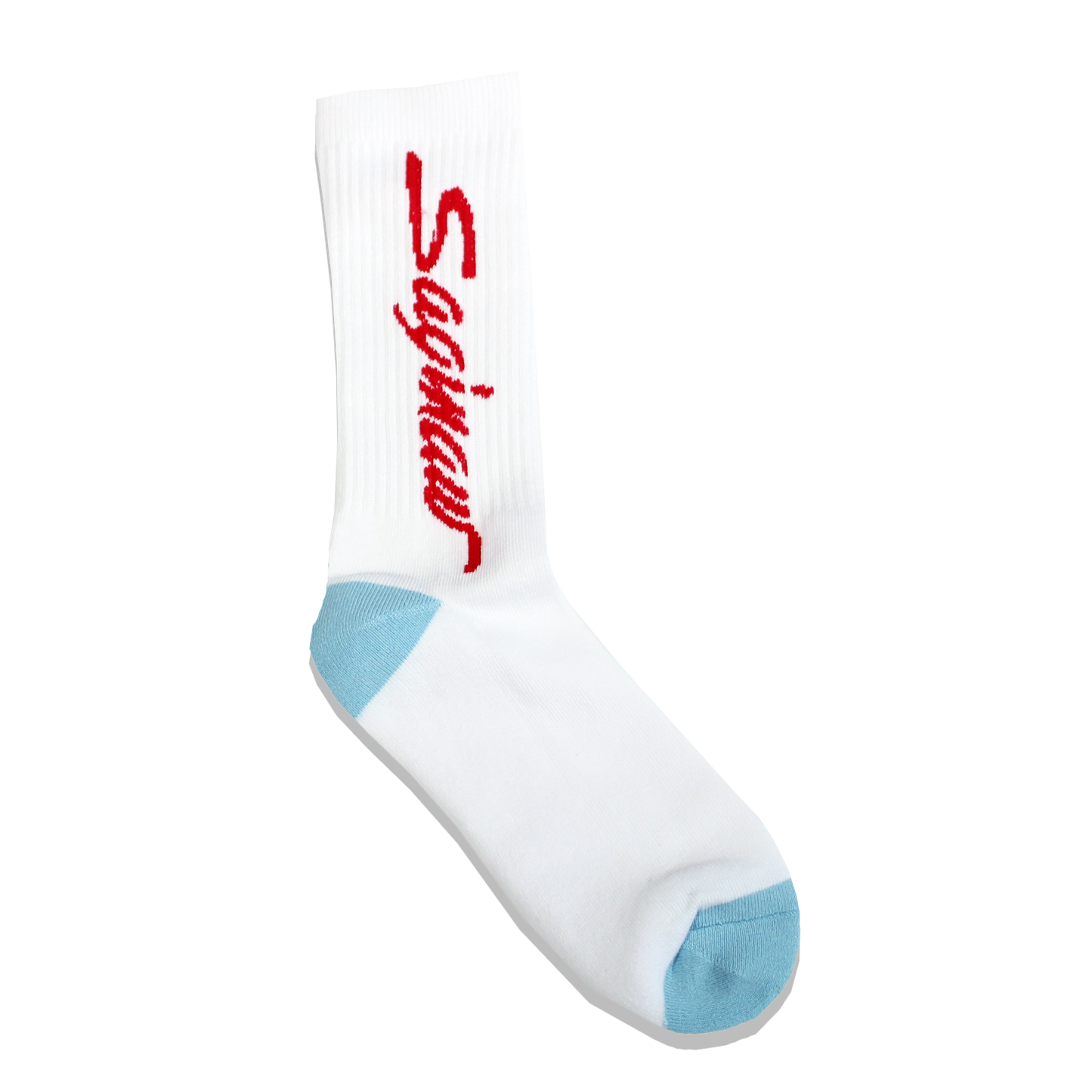 OG SAGINAW SOCK WHITE/ BLUE