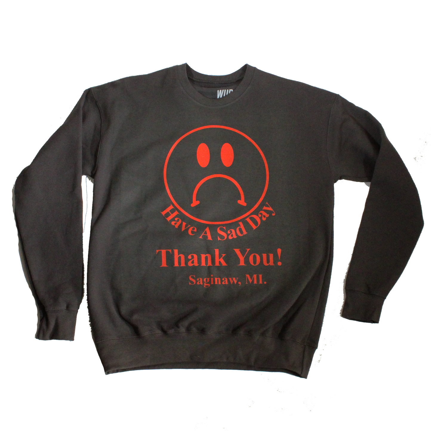 Sad in Saginaw Crewneck - Grey