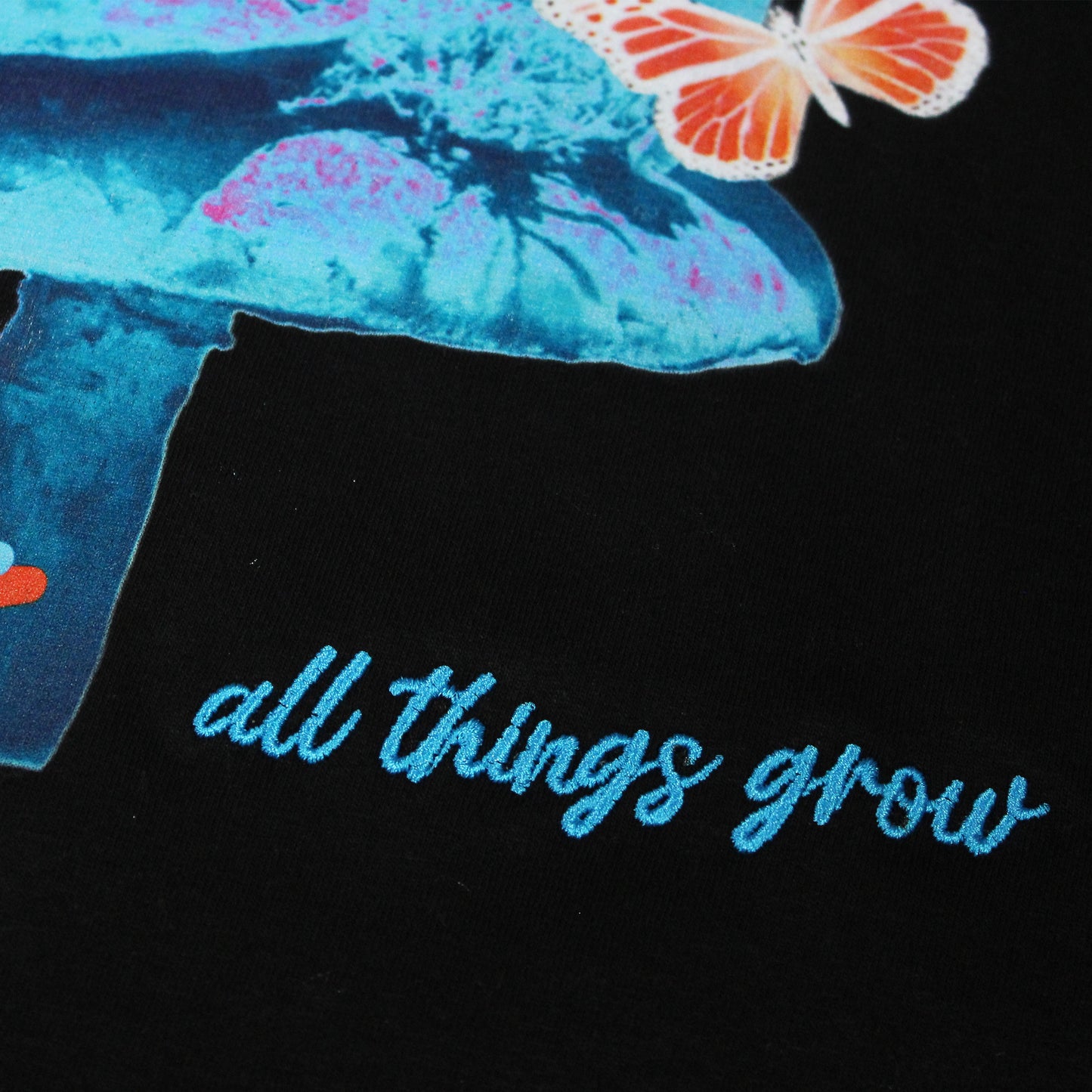 ALL THINGS GROW TEE - BLACK