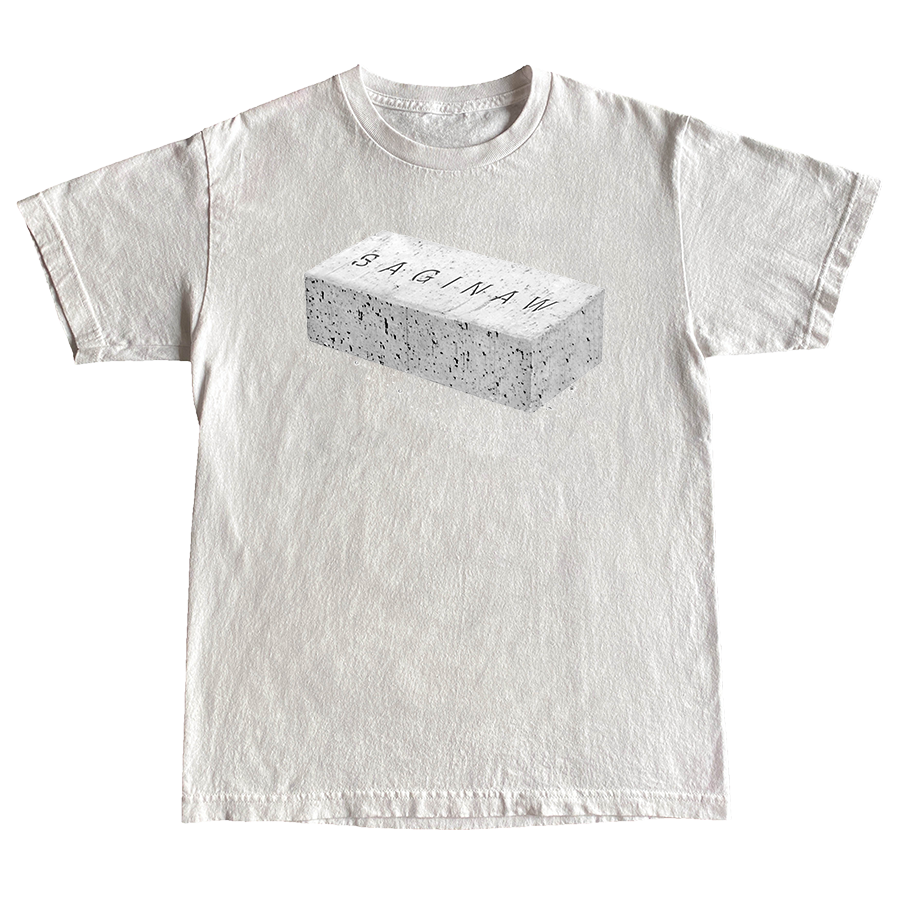 SAGINAW BRICK TEE - WHITE