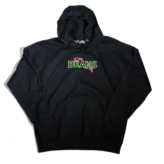 NEON BEANS HOODIE - BLACK