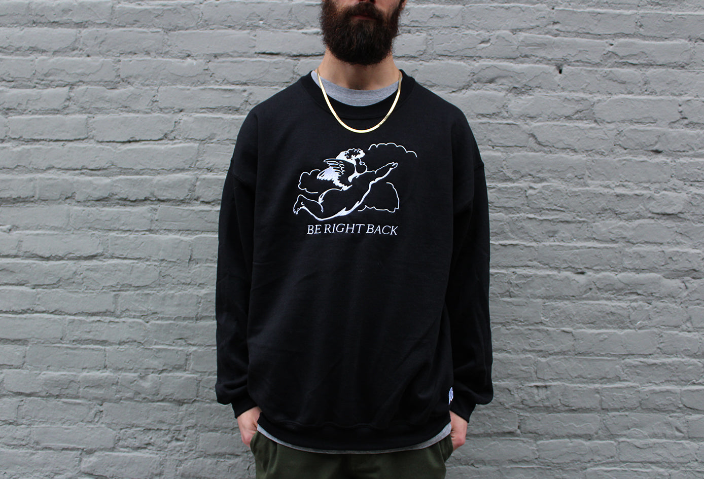 BRB ANGEL CREWNECK - BLACK