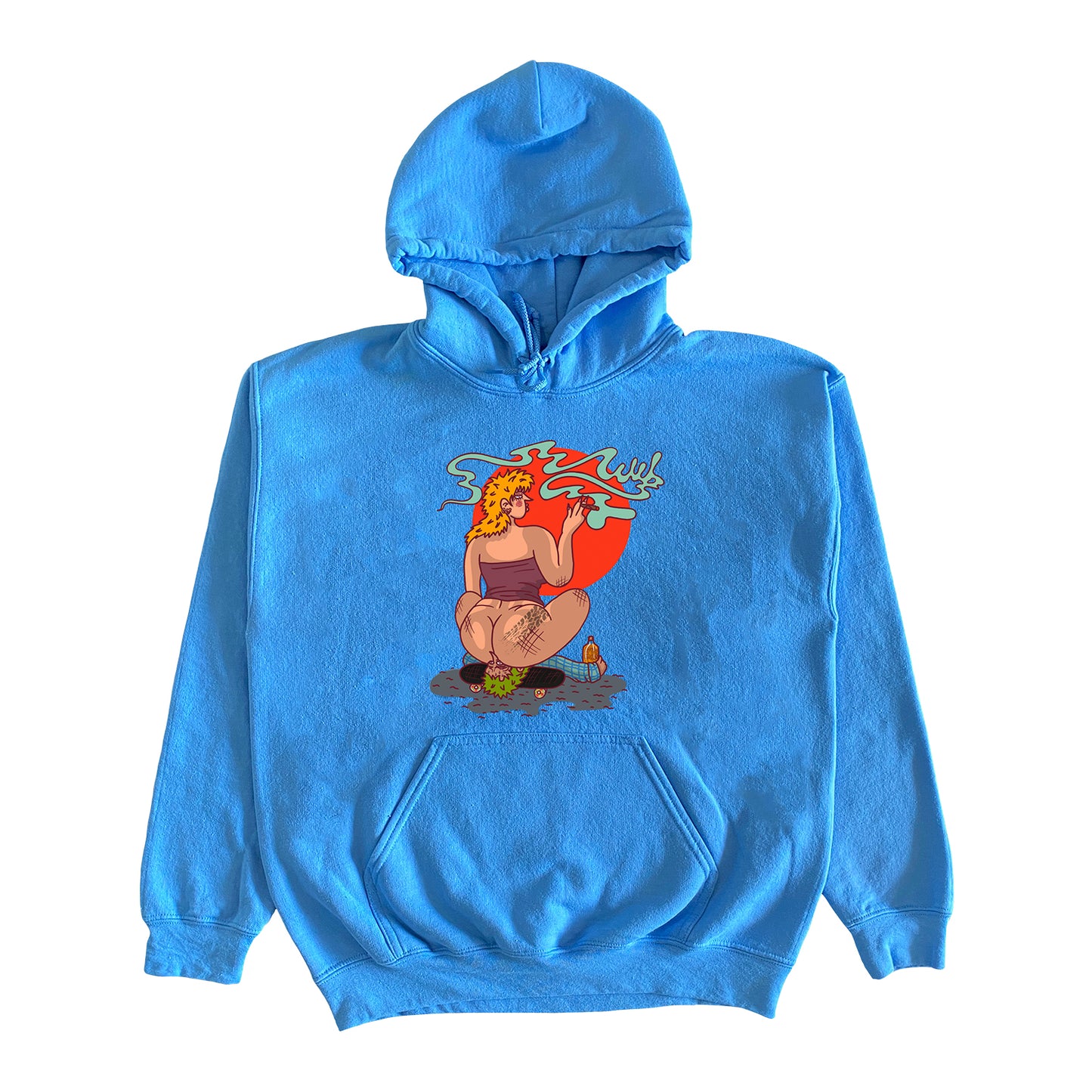 THE COMMANDMENT HOODIE - ELECTRIC BLUE