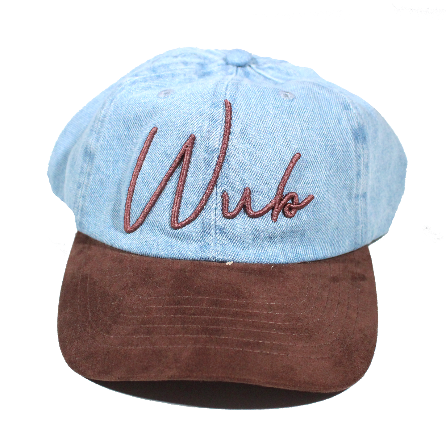 3d SCRIPT Denim/ Suede Hat