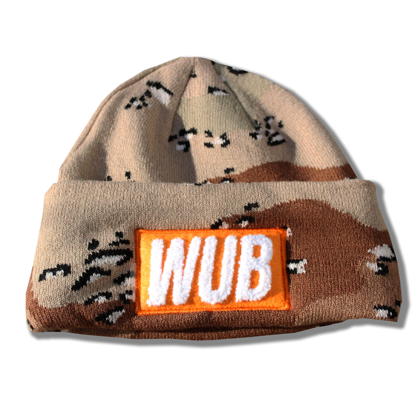 DESERT CAMO CHENILLE PATCH BEANIE