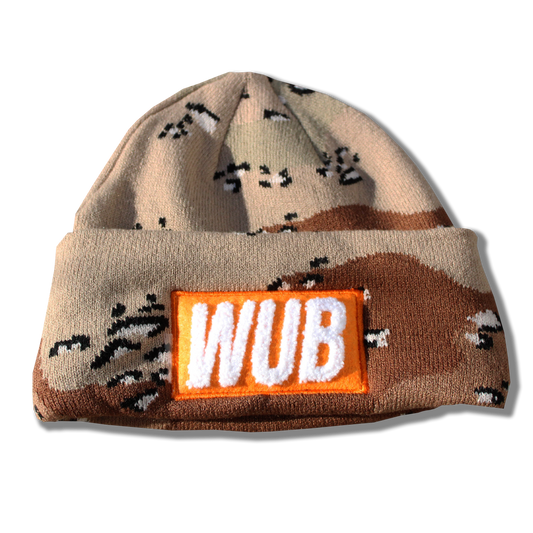 DESERT CAMO CHENILLE PATCH BEANIE