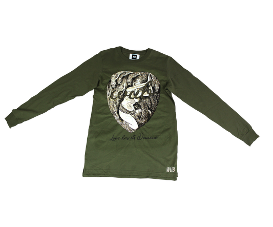 LOVE HAS ITS DEMONS LONGSLEEVE - OLIVE