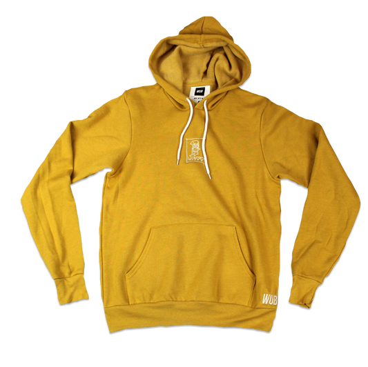 PETER HEARTS HOODIE - MUSTARD