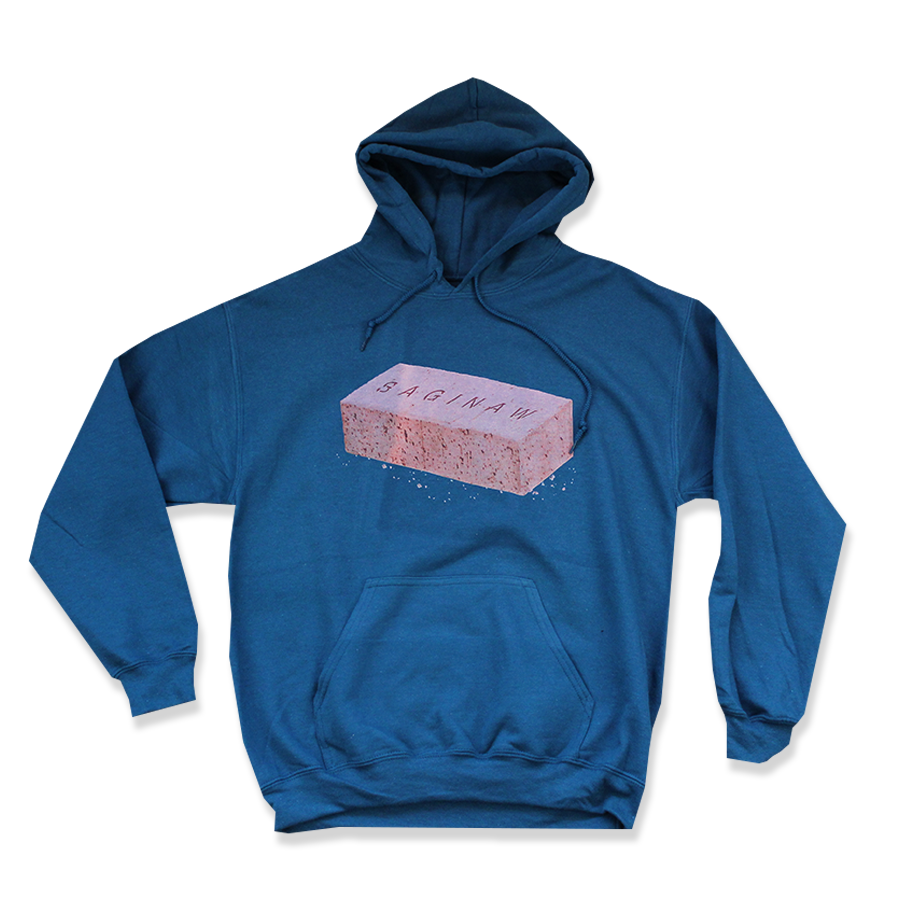 SAGINAW BRICK HOODIE - BLUE