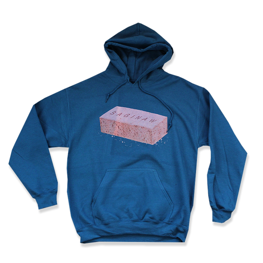 SAGINAW BRICK HOODIE - BLUE