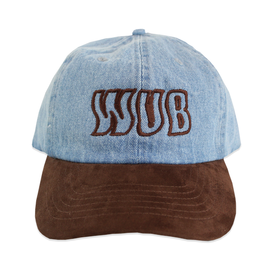 SKEWED CAP - DENIM / SUEDE
