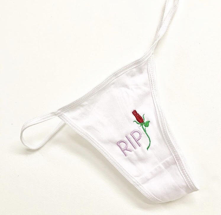 REST IN PU**Y THONG WHITE (VALENTINES DAY EXCLUSIVE) – Wub Wheel Company