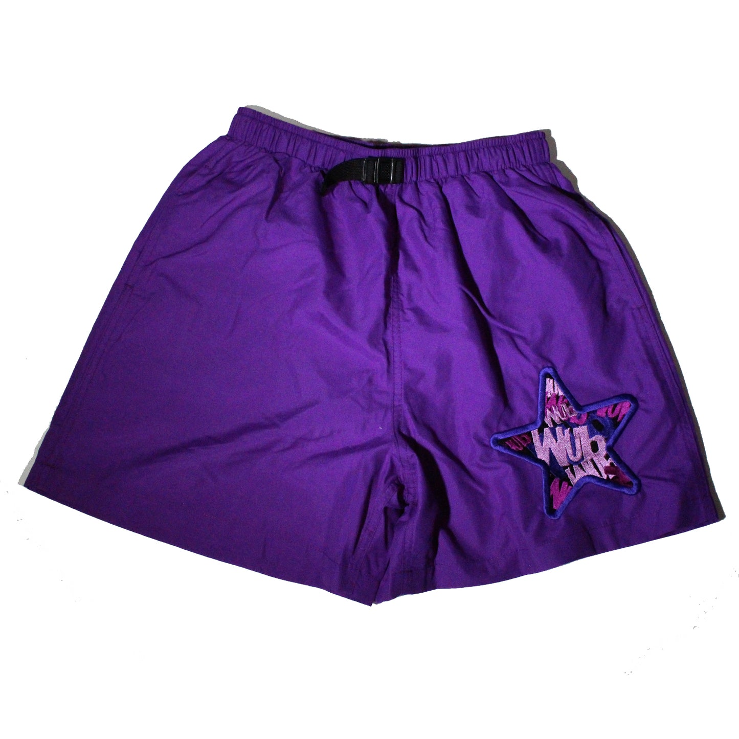 WUB STAR NYLON TREK SHORTS - PURPLE