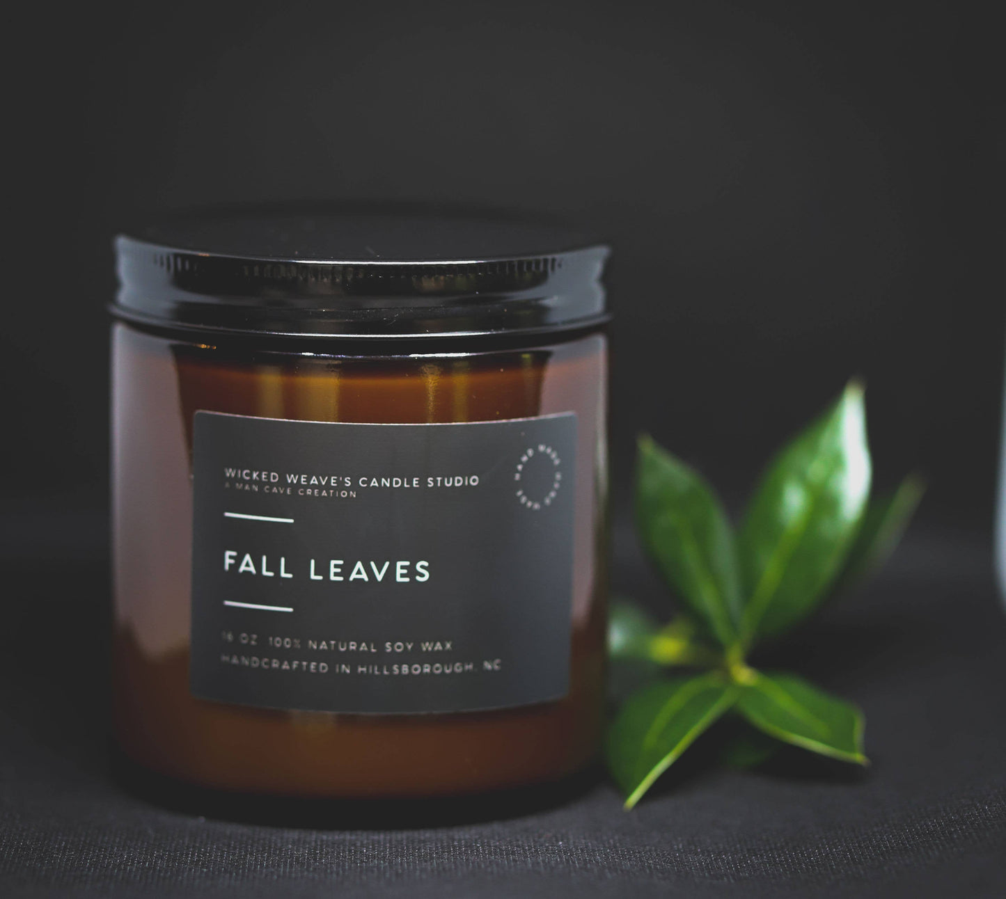 Wicked Weave’s Candle Studio - Fall Leaves Soy Wax Candle (4 Size Options)