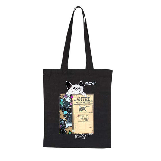 ALEJANDRO GONZALEZ CANVAS TOTE - BLACK