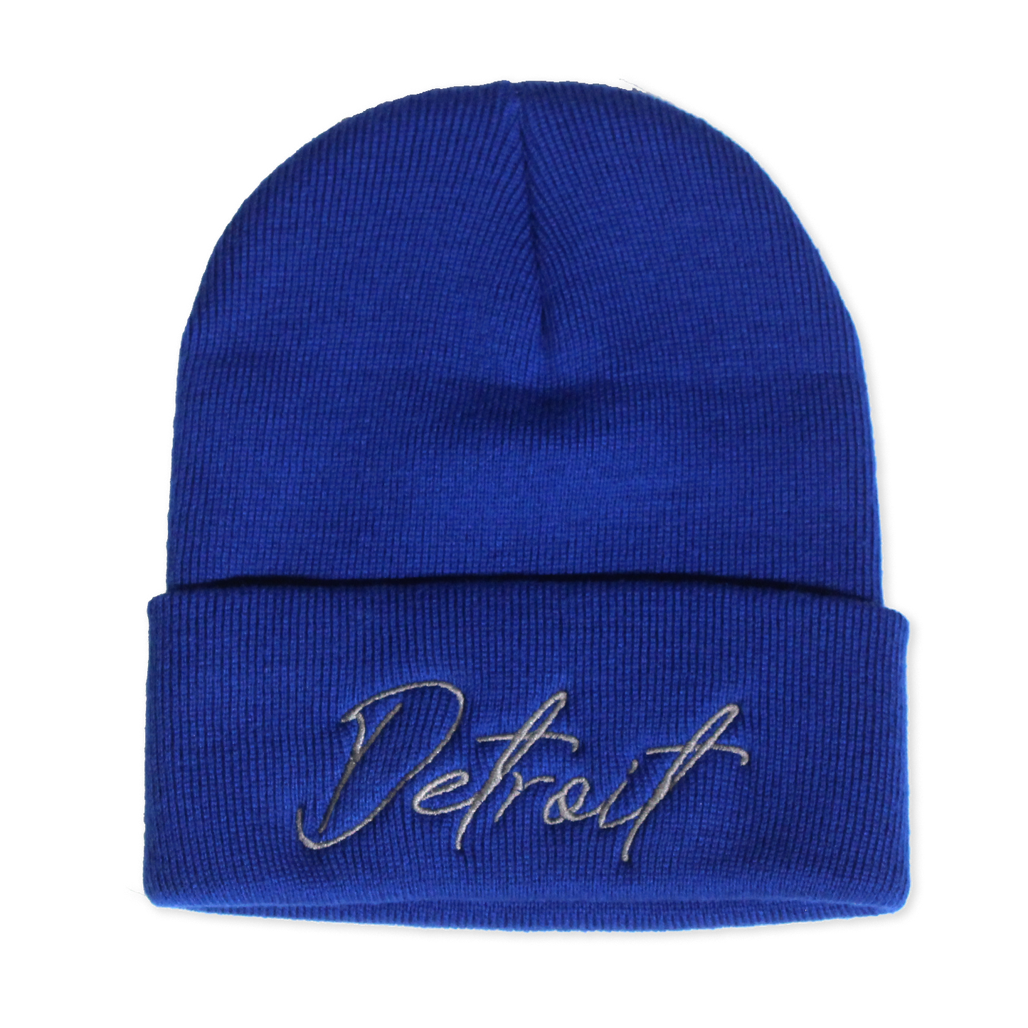 Detroit Script Beanie - Blue