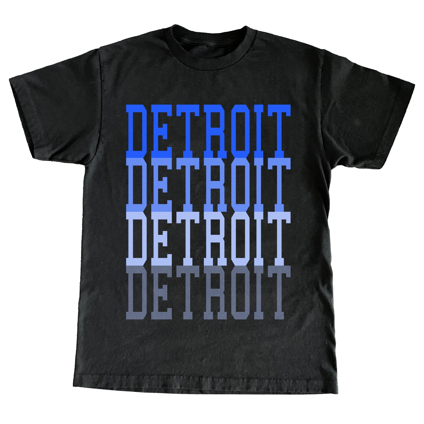 DETROIT FADE TEE - BLACK