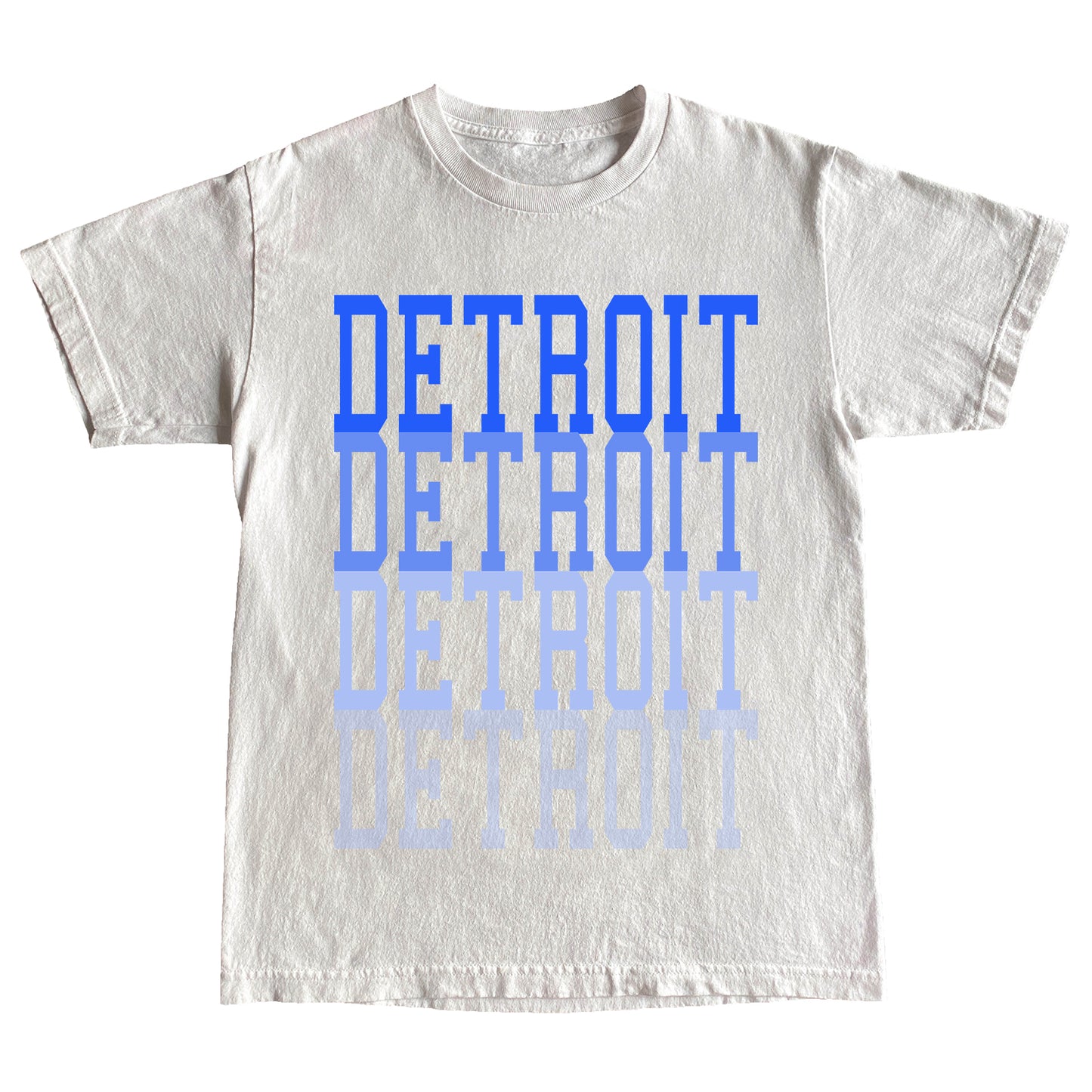 DETROIT FADE TEE - WHITE