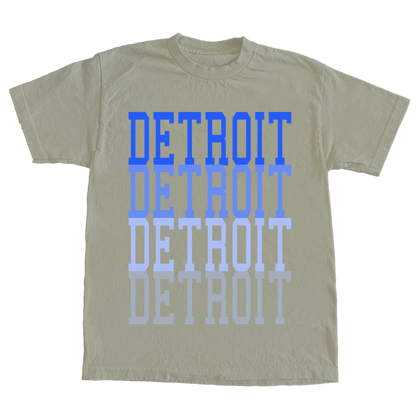 DETROIT FADE TEE - TAN