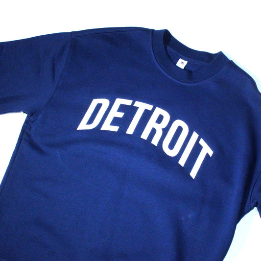 Detroit Felt Crewneck - True Blue