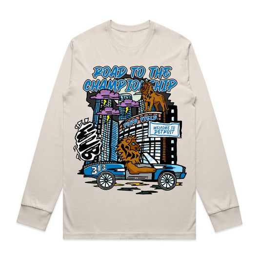 DETROIT ROAD TO THE CHAMPIONSHIP LONGSLEEVE - BONE