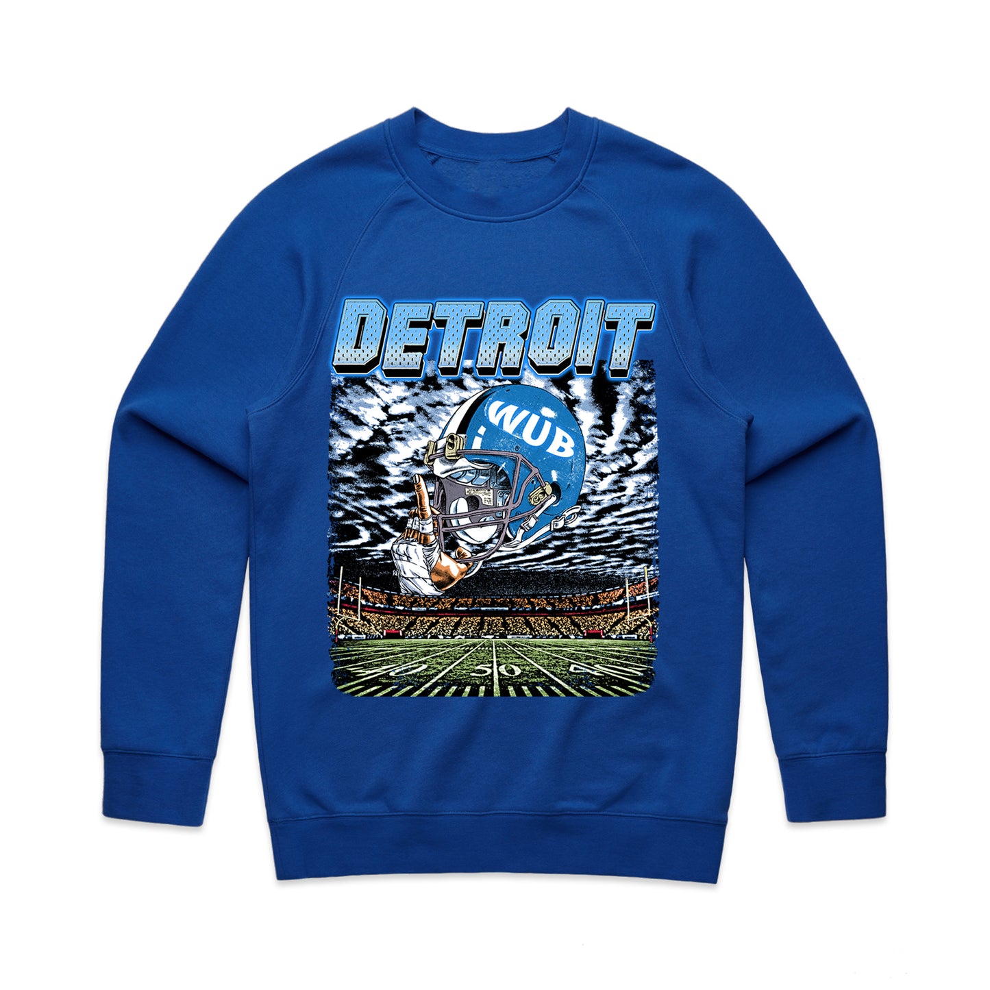 Detroit Wub Crewneck Sweatshirt - Blue