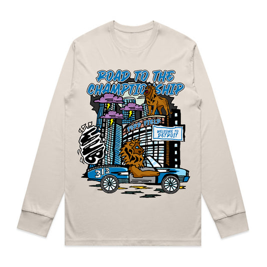 DETROIT ROAD TO THE CHAMPIONSHIP LONGSLEEVE - BONE