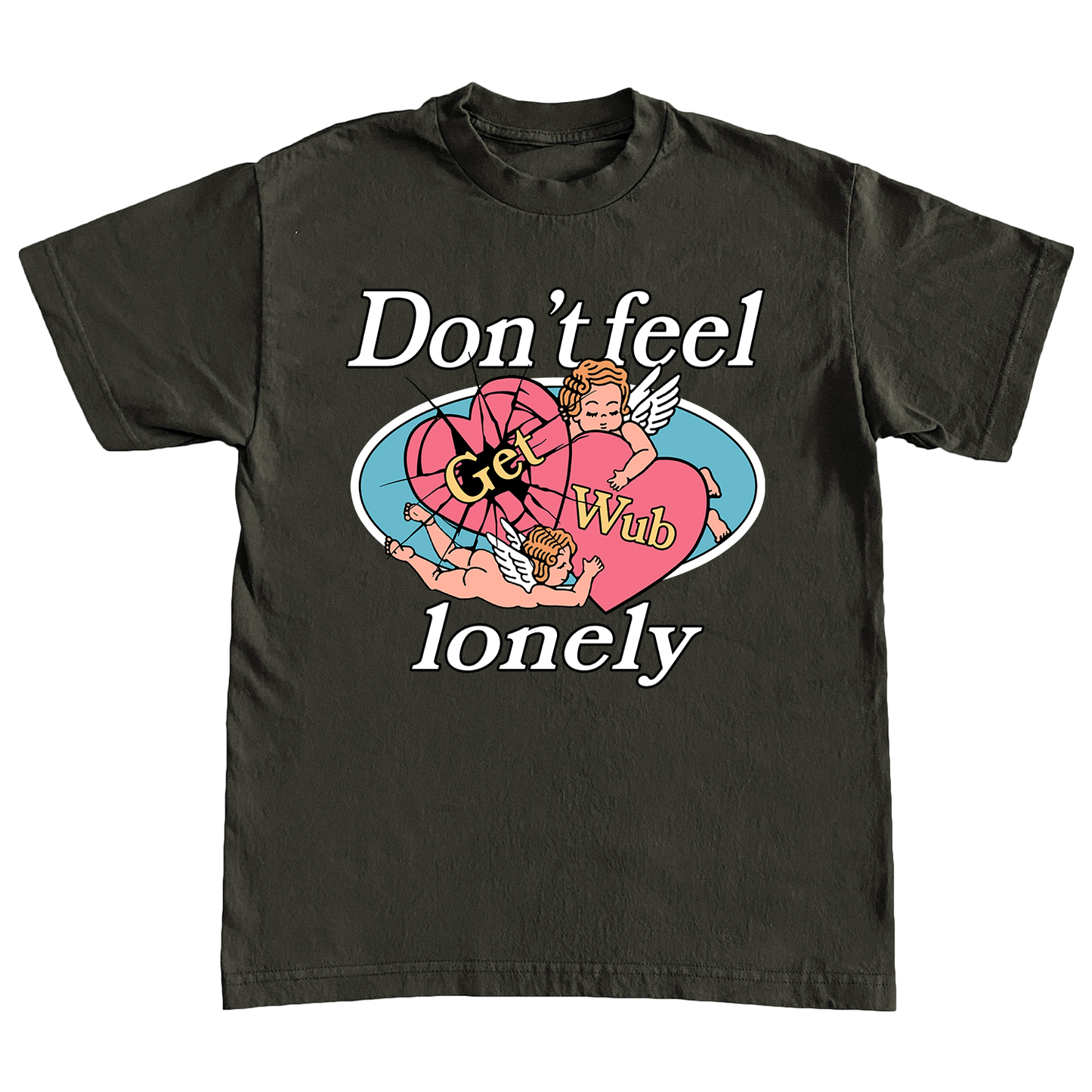 Don't Feel Lonely Shirt - Chocolate Brown