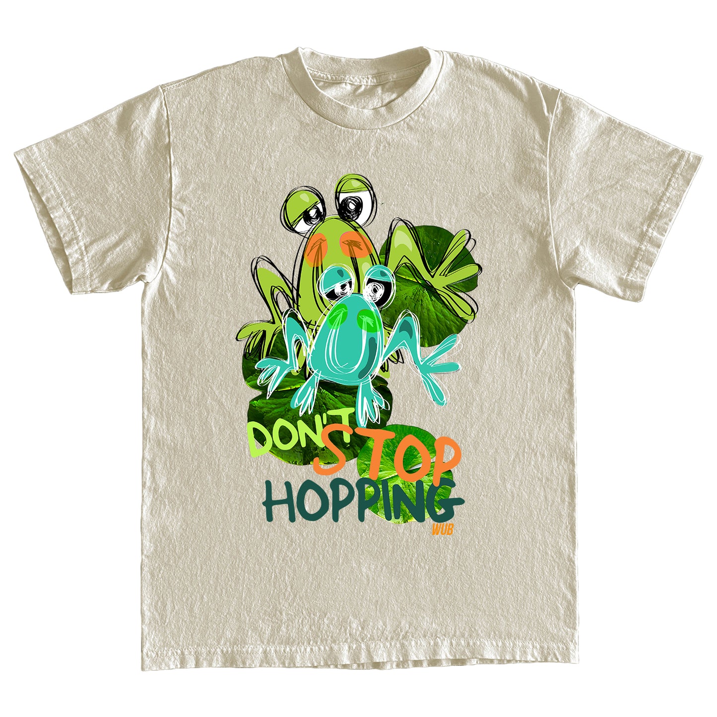 DONT STOP HOPPIN TEE - CREAM