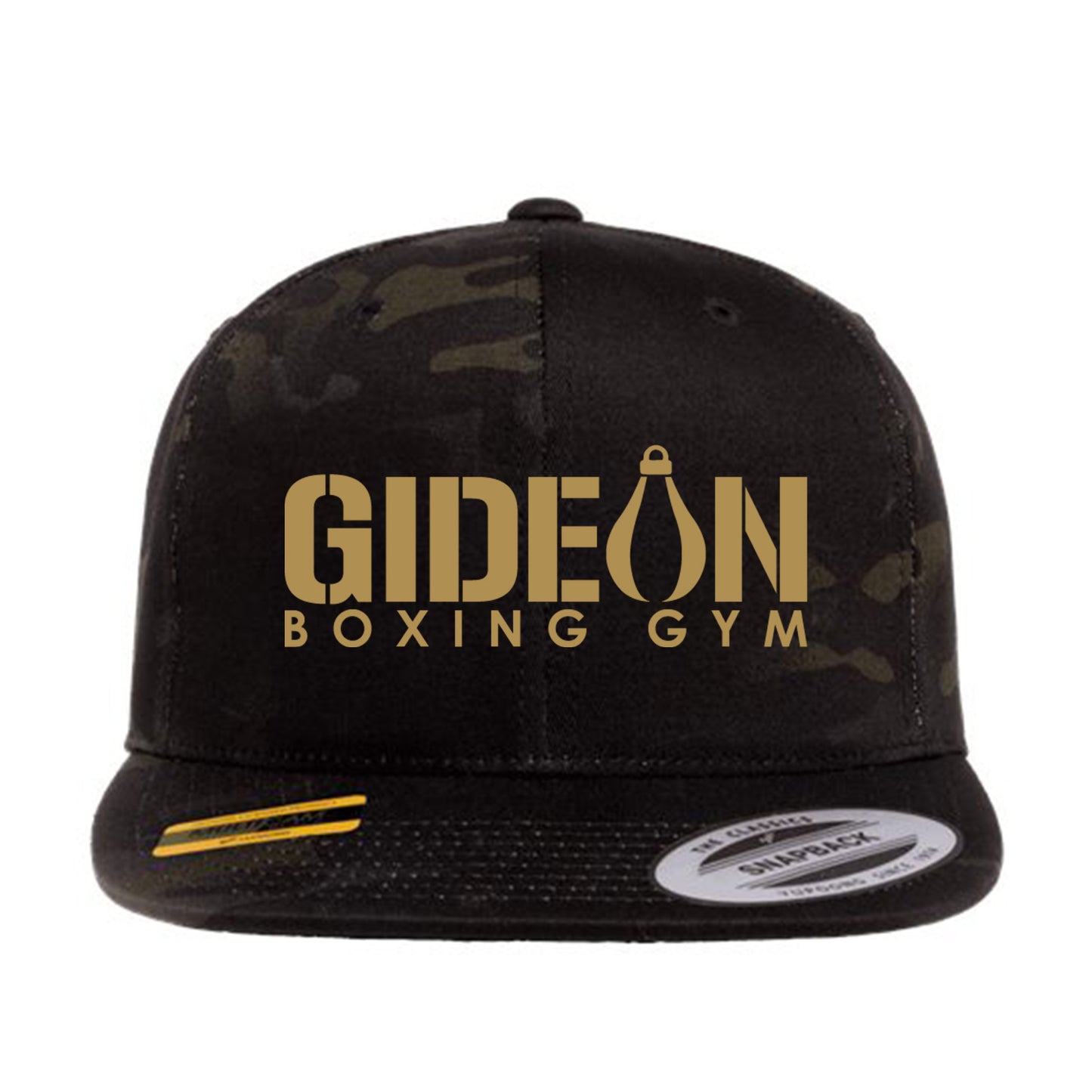 Gideon Boxing Embroidered Snapback - Black Camo