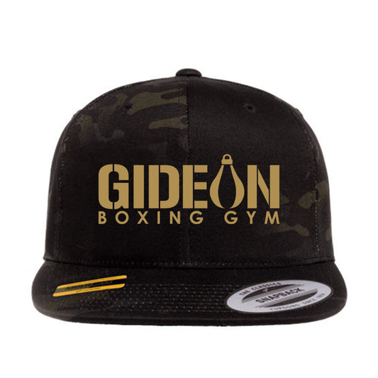 Gideon Boxing Embroidered Snapback - Black Camo