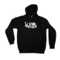 METAL EMBROIDERED HOODIE - BLACK