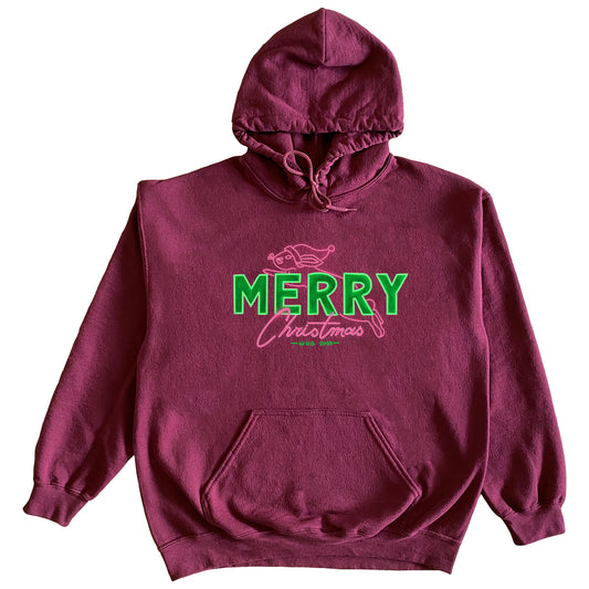 WUB MERRY CHRISTMAS 2025 HOODIE - MAROON