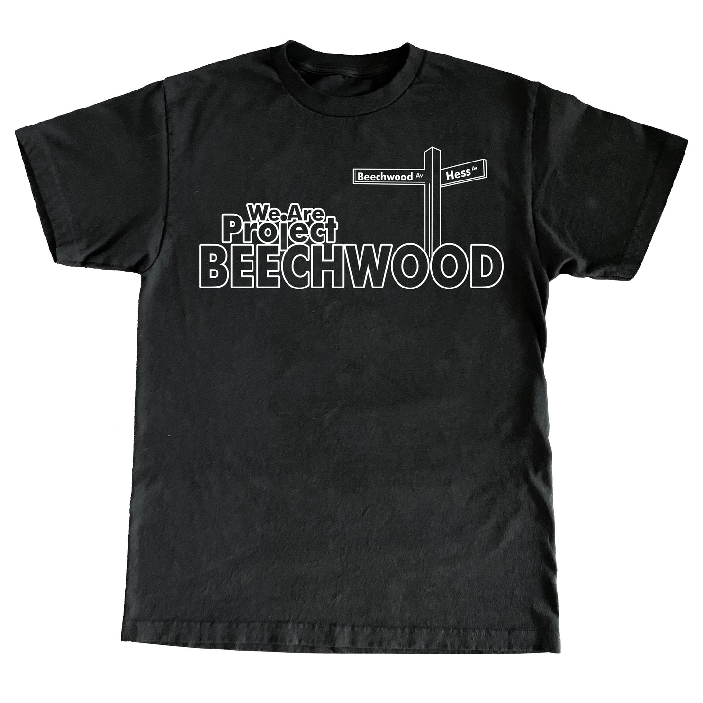 WE ARE PROJECT BEECHWOOD T-SHIRT - BLACK