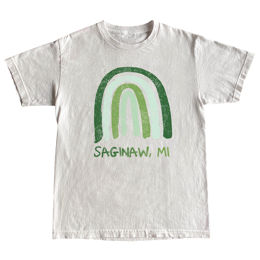 ST PATTYS RAINBOW TEE - WHITE